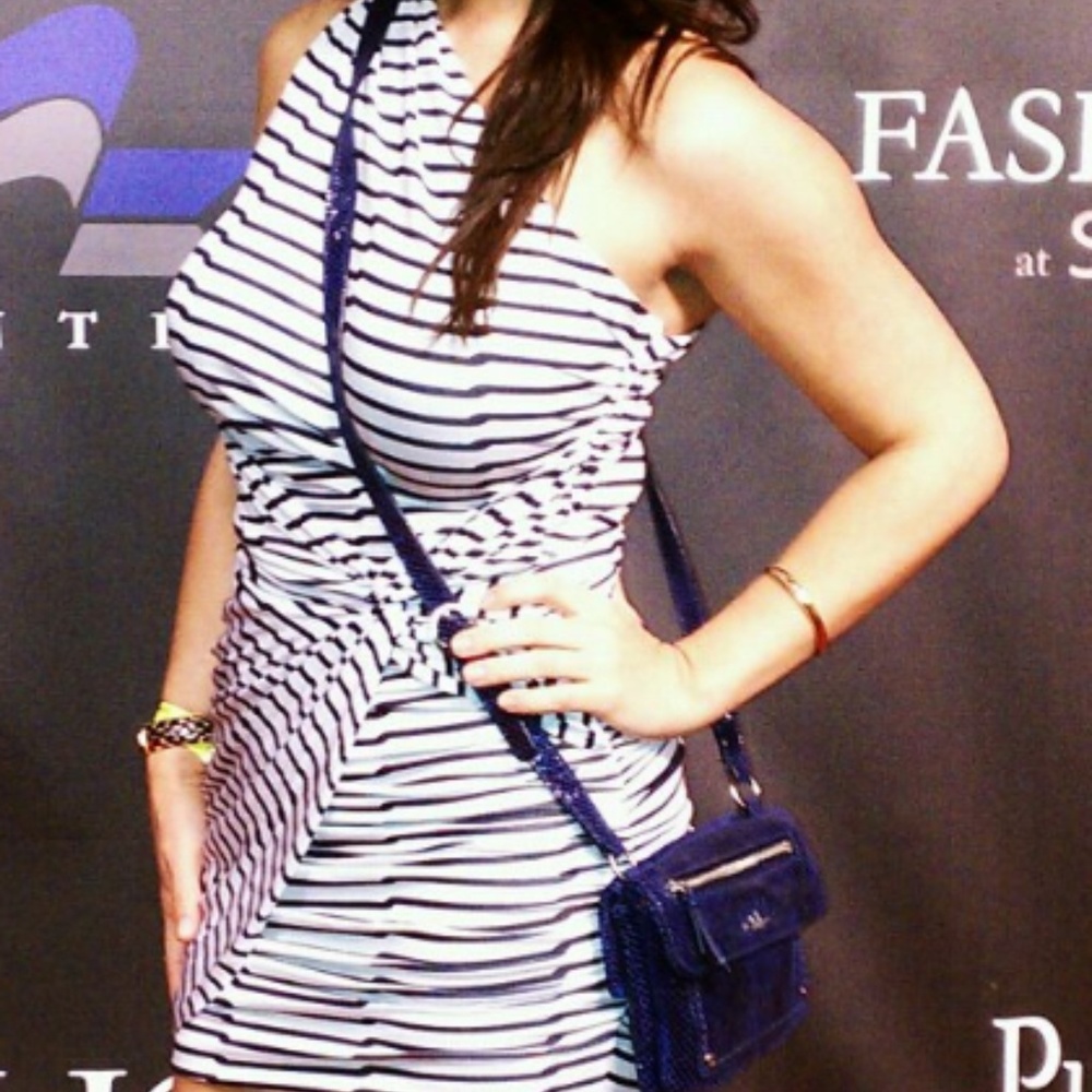 Slinky stripped dress